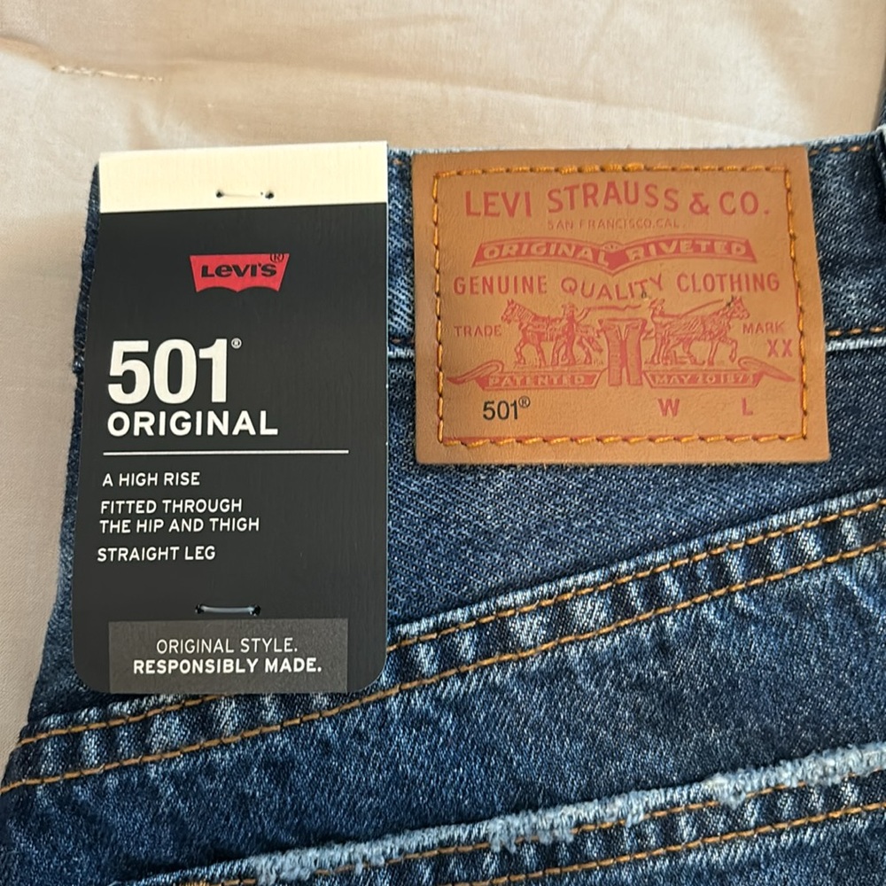 Levis 501 Original Jeans Size 24 - Picture 3 of 6